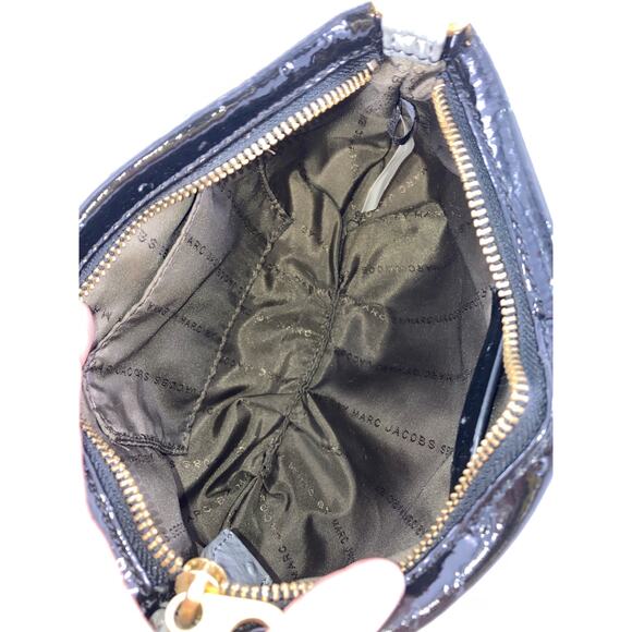 MARC JACOBS SMALL BLACK, GRAY EMBOSSED OSTRICH CROSSBODY BAG - Picture 12 of 12